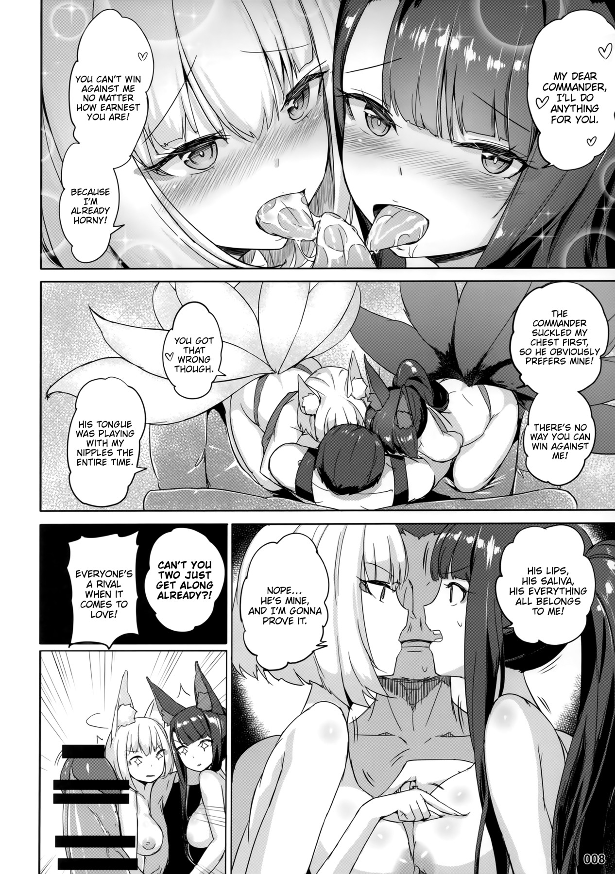 Hentai Manga Comic-Akagi Kaga Threesome-Read-9